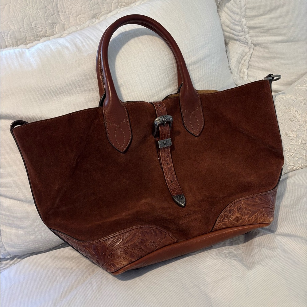 Rare Ralph Lauren Western Suede Bag